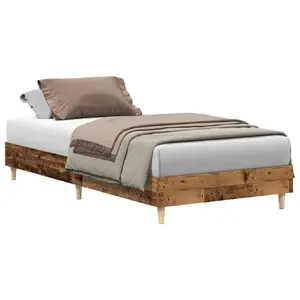 Каркас кровати VidaXL 861055 для матраса 90x200 см, ширина 93 см, длина 2.03 м, высота 25 см