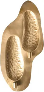 Hanging candle holder Beliani PENICHE Metal 60 cm Gold