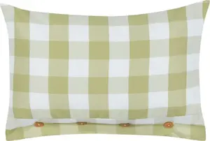Beliani TAMNINE Decorative Plaid Cushion, Green, 40 x 60 cm