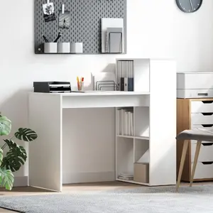 Письменный стол VidaXL модель 869458 белый 108 см x 55 см – компактный рабочий стол