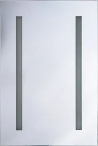 Sienas skapītis vannasistabai ar LED spoguli Shumee CAMERON 40 x 60 cm balts