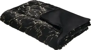 Blanket Beliani GODAVARI 150 x 200 cm, black