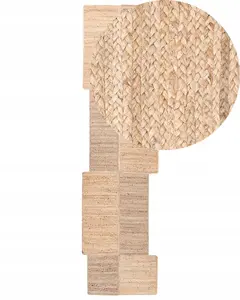 Rug Beliani SANGLI beige 80 x 300 cm — jute runner