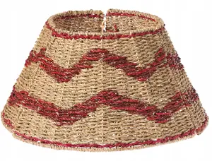 Holiday tree skirt Beliani HIVER Sea grass red – decorative tree skirt, 43 cm