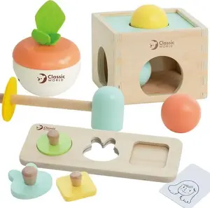 Classic World educational toy set for children, pastel box, for ages 12–18 months