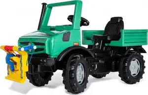 Педальная машина Rolly Toys Unimog Mercedes-Benz с лебедкой — грузовик на педалях для детей