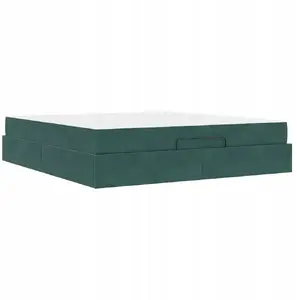 Каркас кровати VidaXL 180 x 200 см темно-зеленый бархат