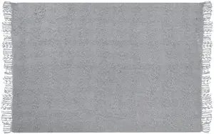 Плед Beliani VELLA хлопок 150 x 200 см серый