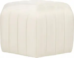Пуф (велюр) Beliani MURIETTA – кремовый, модель 391544 Bel, сиденье 53×48×29 см