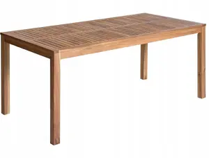 Dārza galds Beliani OMBRIANO 180×90 cm, sertificēts akācijas koks, gaiši brūns