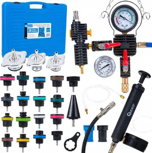 vidaXL Radiator and Cooling System Pressure Tester Kit, 28-Piece Set