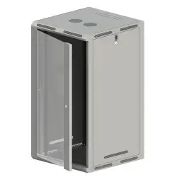 Q-LANTEC SW-24U-600-600-N-DSJ-OP-RP-B-S 24U 19-inch Freestanding Rack Cabinet, Grey