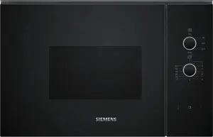 Built-in solo microwave Siemens iQ300 BF520LMA1, 20 L, 800 W, rotary control, black