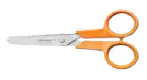 Scissors Fiskars Art & Craft 1075063 — straight-cut craft scissors, stainless steel blades 13 cm, orange handle