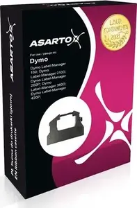 Etiķešu lente Asarto priekš DYMO D12/7 melna uz dzeltena, MPN AS-D45018, saderīga ar S0720580