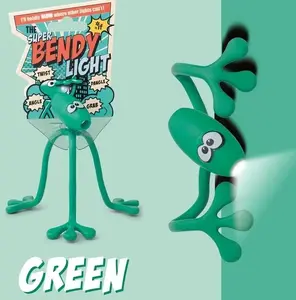 Book Lamp IF Super Bendy Lampka do książki - green, flexible reading light, clip-on, compact