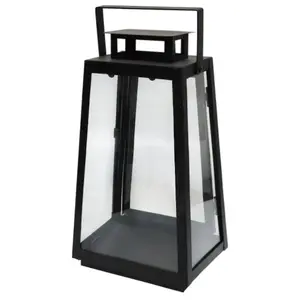 Lantern ArtFlow Sassa 17×11×30 cm, black – decorative indoor/outdoor lantern