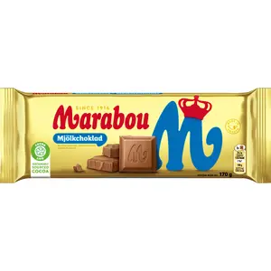 Marabou Milk Chocolate Bar, 170 g