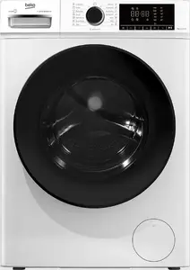 Washing machine BEKO B1WFM2841WBEE — front-load, inverter motor, SteamCure, AquaFusion, AquaWave, 15-min Quick Mini
