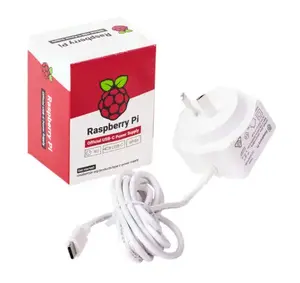 Power adapter/inverter Raspberry KSA-15E-051300HE WHITE, indoor, 15.3 W, 100–240 V, USB-C, 1.5 m cable
