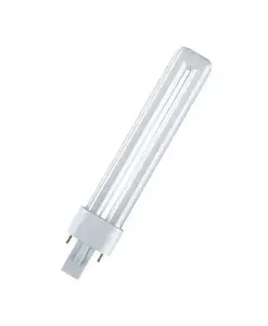 Люминесцентная лампа Osram DULUX 5 Вт G23, 257 лм, тёплый белый (CRI 80, 10 000 ч)