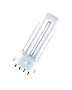 Fluorescent bulb Osram Dulux S/E 11 W, 2G7 base, 900 lm, Warm white (CRI 89, 20,000 h)