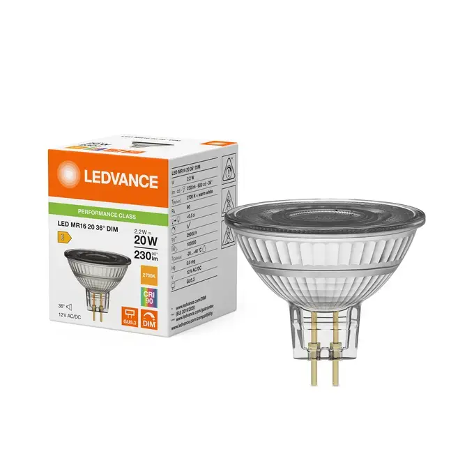 LEDVANCE (Osram) LED GU5.3 лампа 2.2Вт 2700K Photo 3