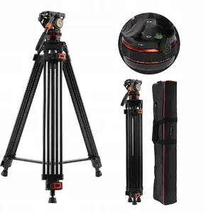 K&F profesionālais video statīvs ar eļļas galvu 192 cm — modelis SB10560