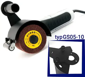 Attachment Glob GS05-10 for satinizing and matting flat surfaces with guiding roller
