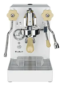 Manual espresso machine Lelit MaraX PL62X — 2.5 L water tank, single-cup, steel/white