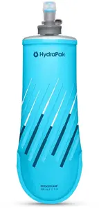 HydraPak Pocketflask 500 ml collapsible water flask, Malibu Blue