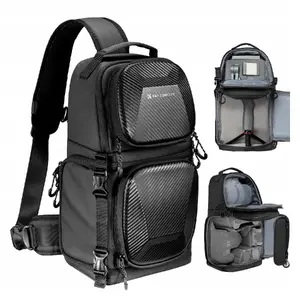 Camera Sling Backpack K&F SB10556 — 10L crossbody bag for DSLR/mirrorless, black