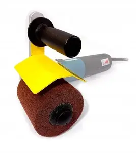 Adapter for satin finishing MONROE GLOB SYSTEM ALU-04 with cylindrical abrasive 100x100x19