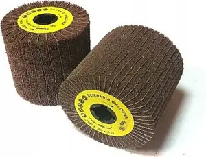 Abrasive flap wheel cylinder Glob 100×100×19 mm VERYFINE P320 for metal and wood