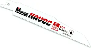 Reciprocating Saw Blade M.K. Morse Havoc Bimetal 6 TPI 150x22x1.6 mm, 3 pcs