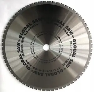 Apaļš zobenzāģa disks GLOBAL SAW 355 x 2,4/2,0 x 25,4 mm, 64 zobi, CERMET (Japan)