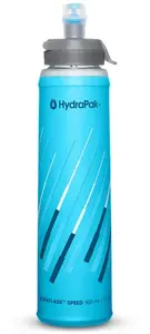 HydraPak Ultraflask Speed 500 ml handheld soft water bottle, Malibu Blue