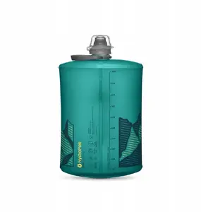 HydraPak sports bottle Stow 1L Glacier Blue – collapsible 1 L hydration bottle