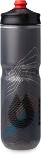 HydraPak Polar Surge Ascent sporta pudele 700 ml, melna — salokāma dzeramā pudele