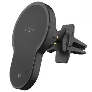 Автомобильная беспроводная зарядка-держатель FIXED MagClick 2 с MagSafe 15W Qi2, чёрный