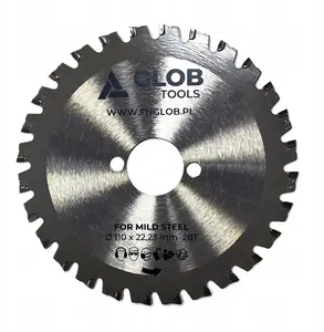 Redzents Glob TCT 110×22,23 mm 28 zobi priekš dzelzs stiegru griešanas