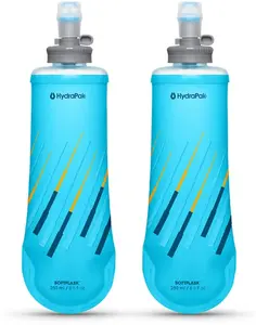HydraPak Softflask 250 мл 2 шт., складная беговая фляга в руке, Malibu Blue
