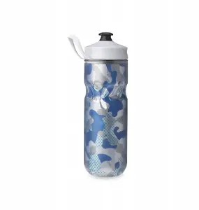 HydraPak Polar Sport Contender 600 ml dzeramā pudele, salokāma, zila