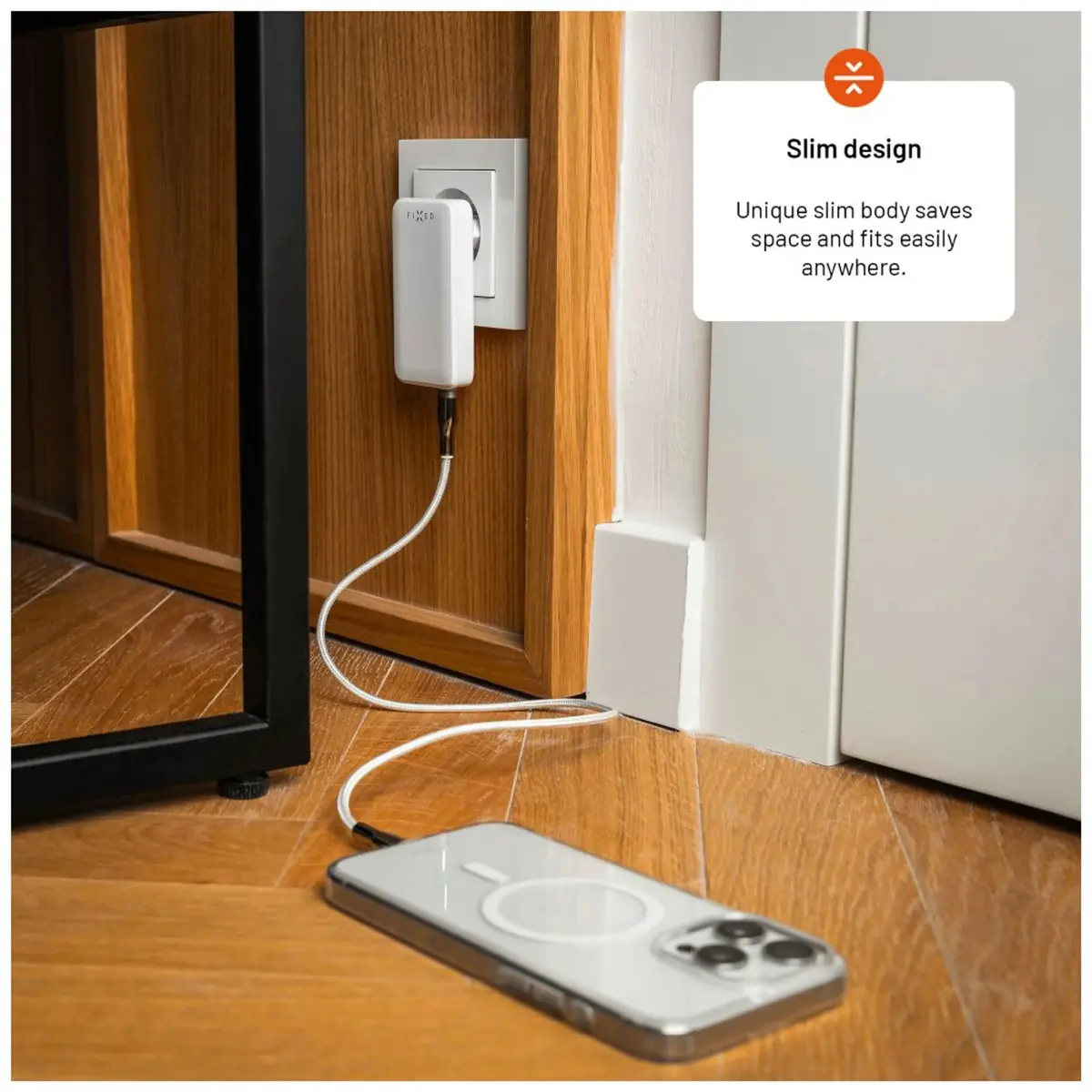 FIXED Slim Traveller travel charger 2x USB-C 45W Photo 6