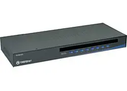 KVM switch TRENDnet TK-803R 8-port USB/PS/2 VGA 1U rack, 2048x1536 resolution