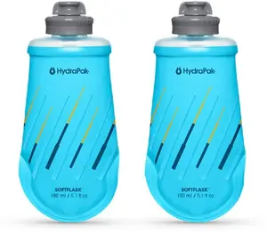 HydraPak Softflask 150 мл комплект из 2 штук, складная беговая фляга, Malibu Blue