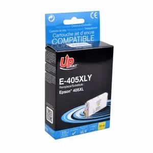 Ink cartridge UPrint 405XL yellow (compatible), 19 ml, approx. 1100 pages, for inkjet printers (C13T05H44010)