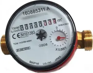 Water Meter B_METERS GSD8-RFM 1/2" DN15 Q3 1.6 m3/h MID R100/R50 AM