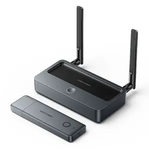 Vention ADTH0 Wireless HDMI to HDMI and VGA Transmitter and Receiver, Grey