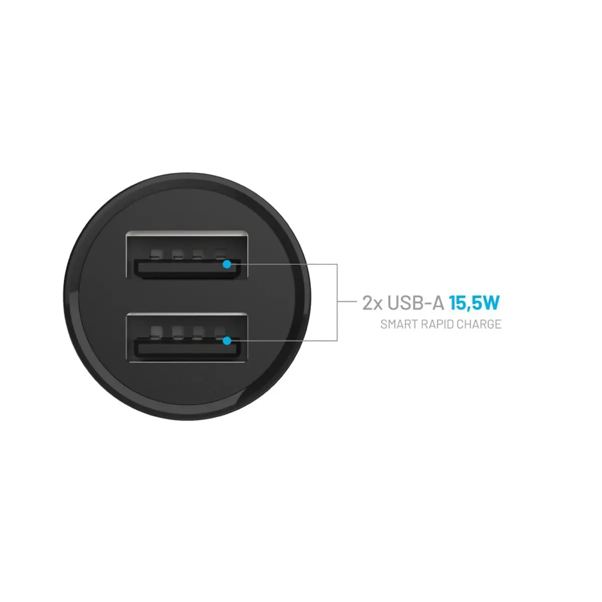 FIXED Dual USB auto lādētājs 15W ar Lightning Photo 5